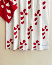 Load image into Gallery viewer, Fuzzy Blanket | Candy Cane (LPK)
