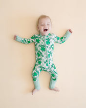 Load image into Gallery viewer, Bamboo Zip Romper | Lucky Shamrock (LPK)
