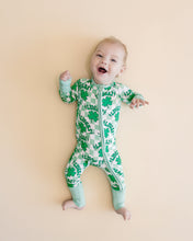 Load image into Gallery viewer, Bamboo Zip Romper | Lucky Shamrock (LPK)
