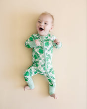 Load image into Gallery viewer, Bamboo Zip Romper | Lucky Shamrock (LPK)
