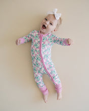 Load image into Gallery viewer, Bamboo Zip Romper | Shamrock &amp; Bows (LPK)
