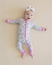 Load image into Gallery viewer, Bamboo Zip Romper | Shamrock &amp; Bows (LPK)
