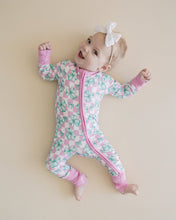 Load image into Gallery viewer, Bamboo Zip Romper | Shamrock &amp; Bows (LPK)
