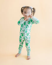 Load image into Gallery viewer, Bamboo Zip Romper | Lucky Shamrock (LPK)
