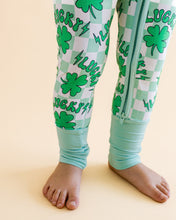 Load image into Gallery viewer, Bamboo Zip Romper | Lucky Shamrock (LPK)
