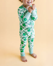 Load image into Gallery viewer, Bamboo Zip Romper | Lucky Shamrock (LPK)
