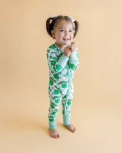 Load image into Gallery viewer, Bamboo Zip Romper | Lucky Shamrock (LPK)
