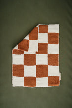 Load image into Gallery viewer, Rust Checkered Plush Blanket (Mebie Baby)
