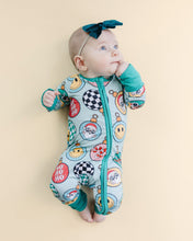 Load image into Gallery viewer, Bamboo Zip Romper | Christmas Ornaments (LPK)
