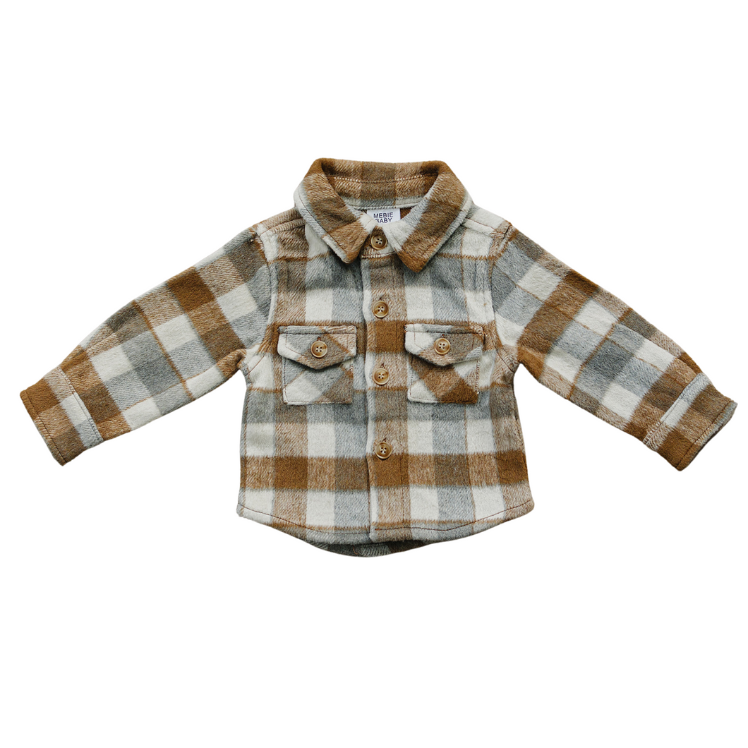 Fall Flannel Shacket (Mebie Baby)