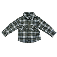 Load image into Gallery viewer, Charcoal Flannel Shacket (Mebie Baby)
