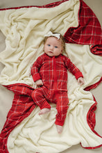 Load image into Gallery viewer, Red Plaid Bamboo Zipper (Mebie Baby)
