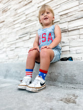Load image into Gallery viewer, Stars + Stripes Socks (KIU)
