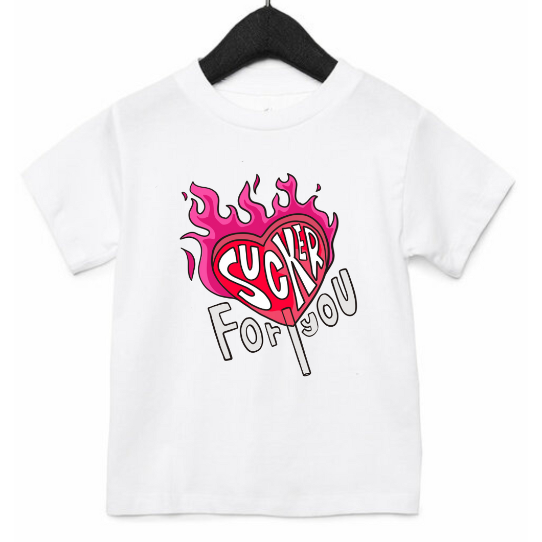 “Sucker for you” Kids Graphic Tee (MTO)