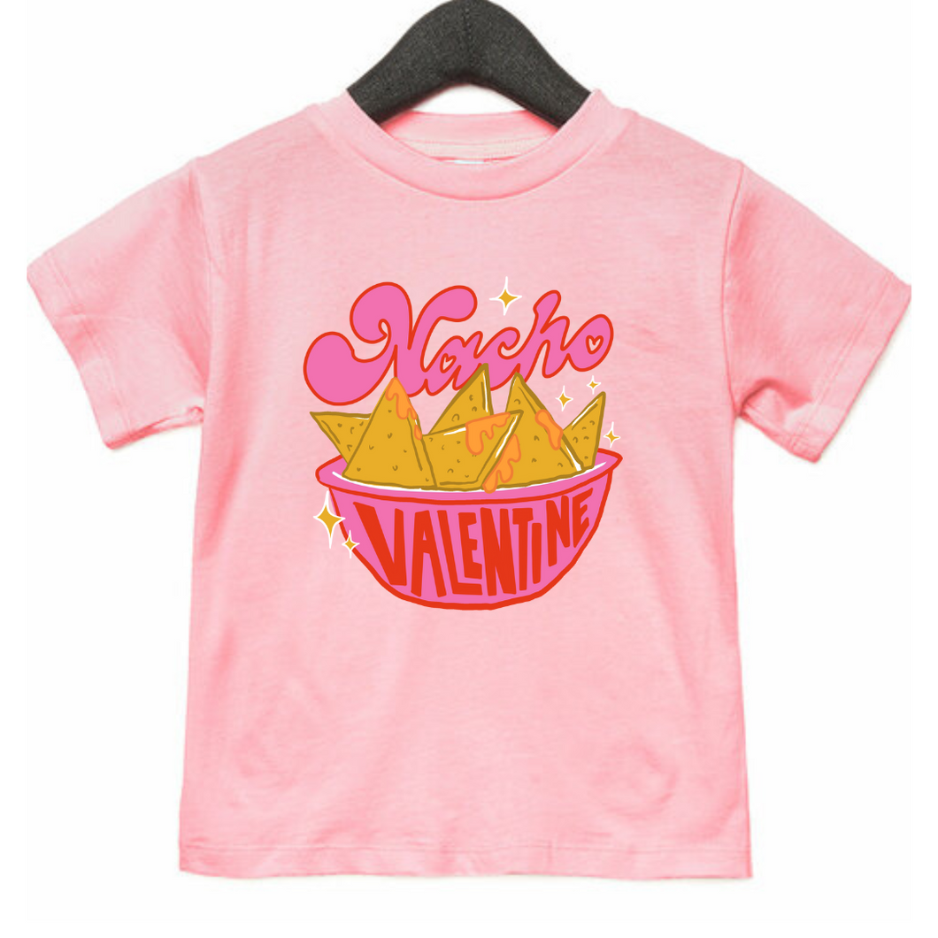 “Pink Nacho Valentine” Kids Graphic Tee (MTO)