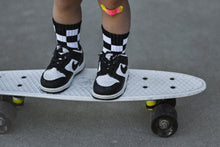 Load image into Gallery viewer, Black + White Checker Socks (KIU)
