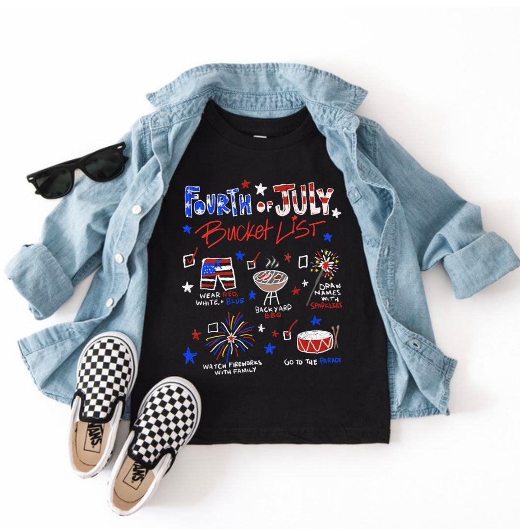 “Fourth of July Bucket List” Tee (MTO)