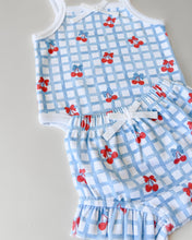 Load image into Gallery viewer, Shorts Set | Gingham Cherry (LPK)
