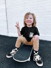 Load image into Gallery viewer, Black + White Checker Socks (KIU)
