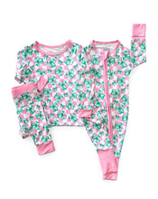 Load image into Gallery viewer, Bamboo Zip Romper | Shamrock &amp; Bows (LPK)
