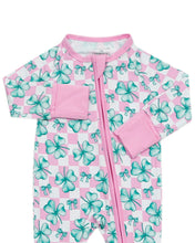 Load image into Gallery viewer, Bamboo Zip Romper | Shamrock &amp; Bows (LPK)
