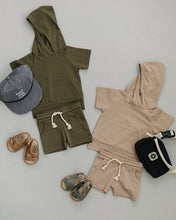 Load image into Gallery viewer, Sand Hooded Tee &amp; Short set (Mebie)
