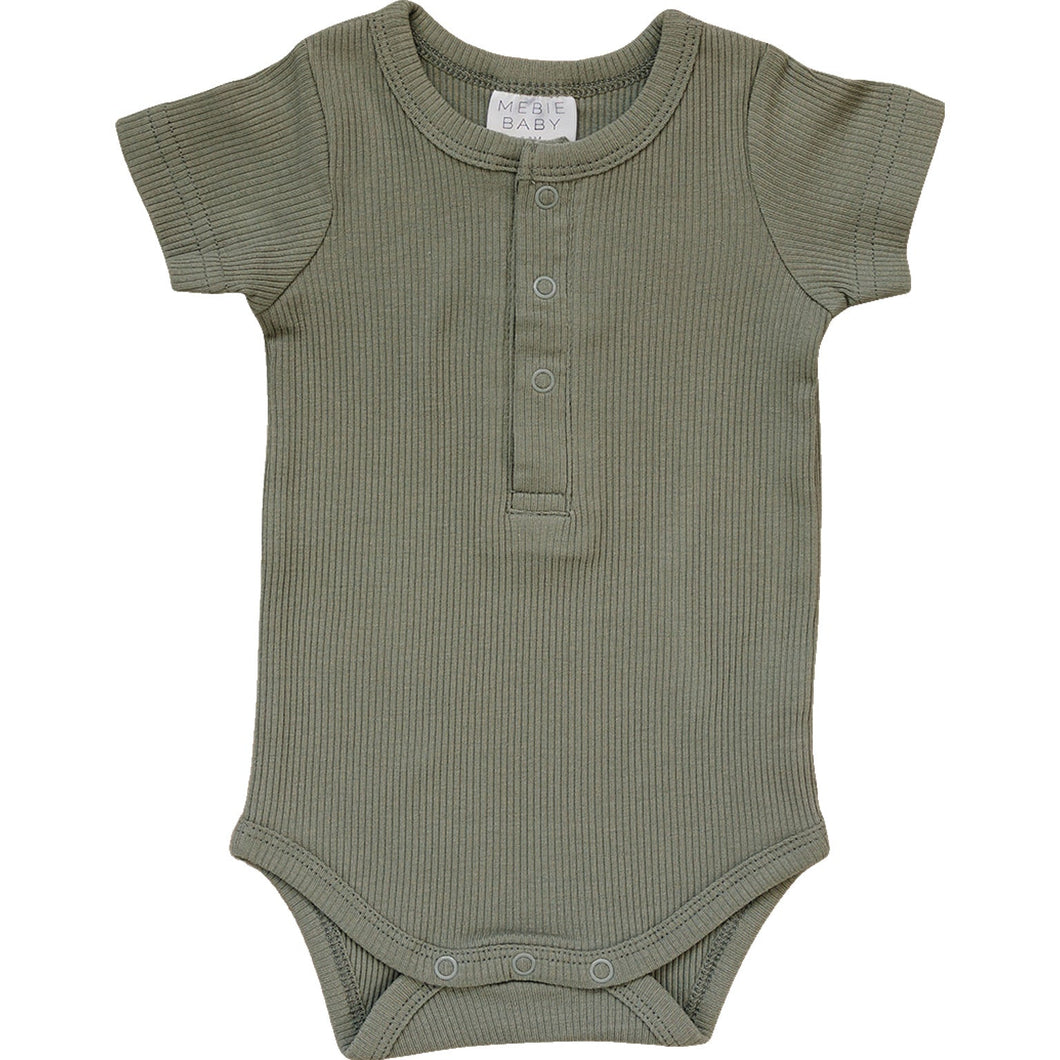 Green Organic Cotton Bodysuit (Mebie)