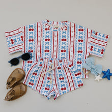 Load image into Gallery viewer, Shorts Set | Cherries &amp; Stripes (LPK)
