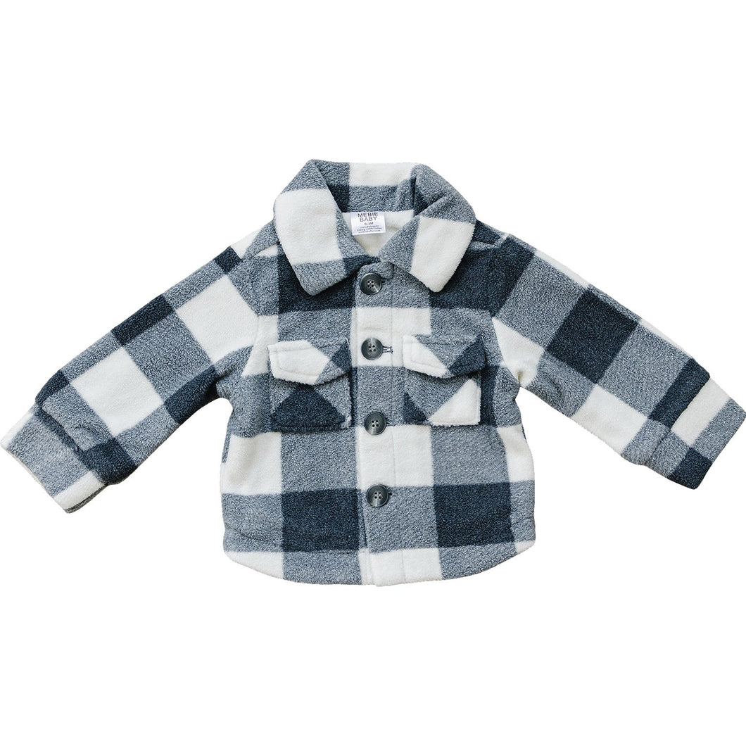 Checkered Sherpa Shacket (Mebie Baby)