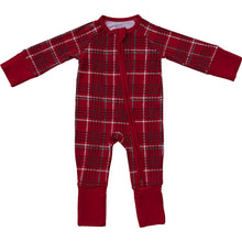 Load image into Gallery viewer, Red Plaid Bamboo Zipper (Mebie Baby)
