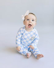 Load image into Gallery viewer, Checkered Smiley Lounge Set | Blue (LPK)
