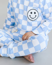 Load image into Gallery viewer, Checkered Smiley Lounge Set | Blue (LPK)
