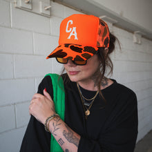 Load image into Gallery viewer, CA | Trucker Hat (Neon Orange Camo)
