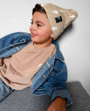 Load image into Gallery viewer, Beige Bolt Beanie (KIU)
