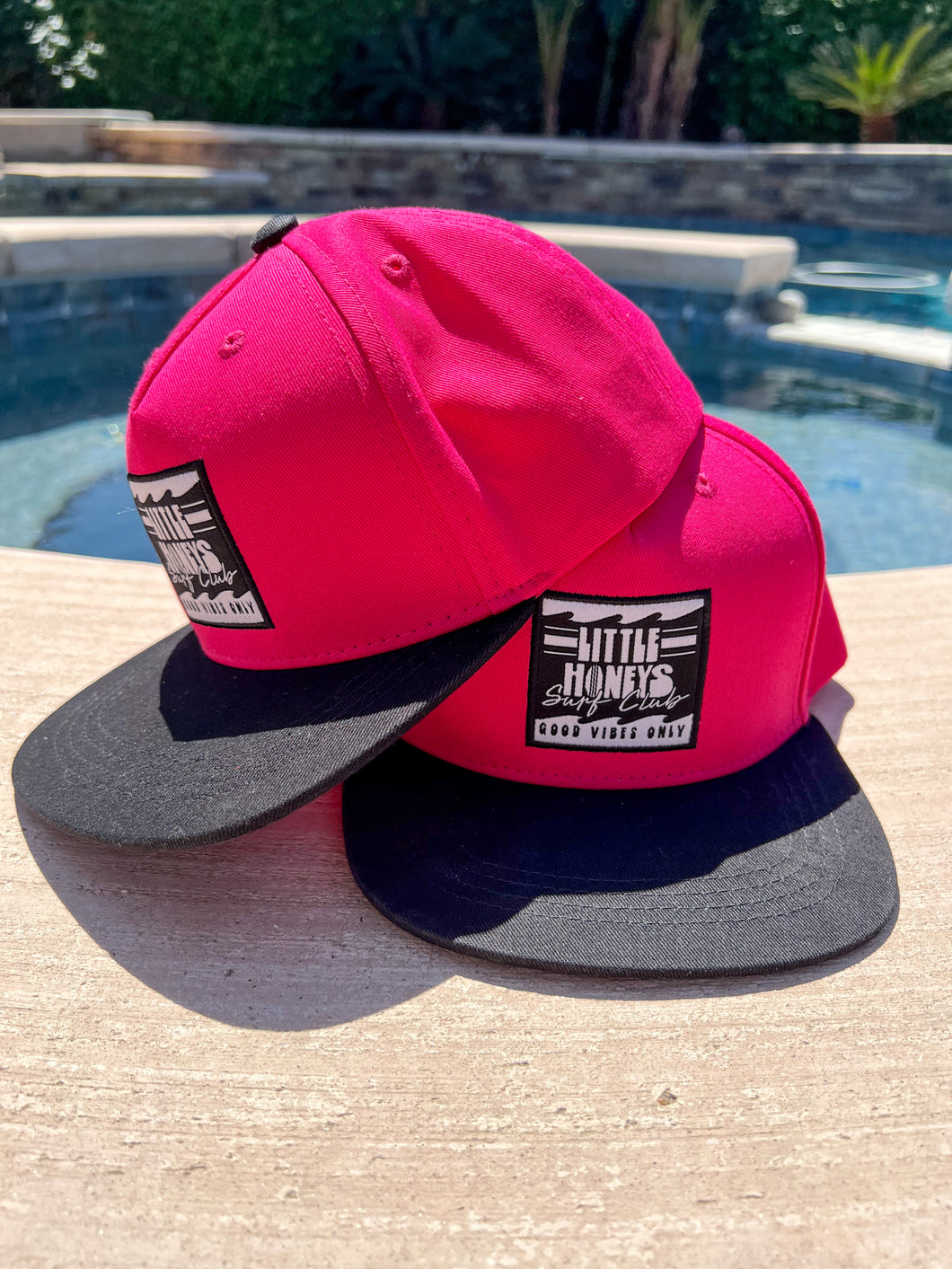 “Good Vibes Only” Hot pink snapback