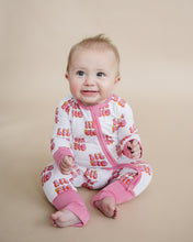 Load image into Gallery viewer, Bamboo Zip Romper | Lil Sis (LPK)
