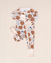 Load image into Gallery viewer, Bamboo Zip Romper | Milk &amp; Cookies (LPK)
