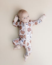 Load image into Gallery viewer, Bamboo Zip Romper | Milk &amp; Cookies (LPK)
