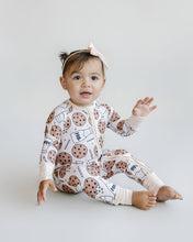 Load image into Gallery viewer, Bamboo Zip Romper | Milk &amp; Cookies (LPK)
