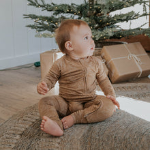 Load image into Gallery viewer, Ranch Santa | Bamboo Zip Romper (BP)
