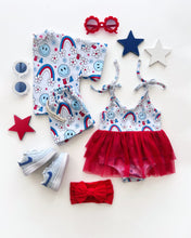 Load image into Gallery viewer, Shorts Set | Little Miss USA (LPK)
