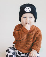 Load image into Gallery viewer, Smiley Beanie | Black (LPK)
