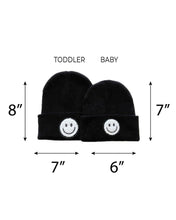 Load image into Gallery viewer, Smiley Beanie | Black (LPK)
