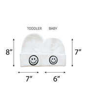 Load image into Gallery viewer, Smiley Beanie | White (LPK)
