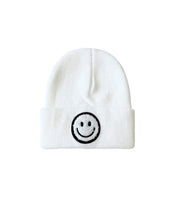 Load image into Gallery viewer, Smiley Beanie | White (LPK)
