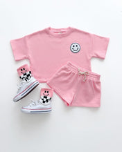 Load image into Gallery viewer, Smiley Shorts Set | Pink Peach (LPK)
