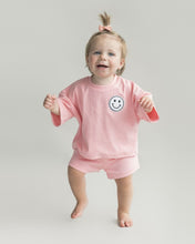 Load image into Gallery viewer, Smiley Shorts Set | Pink Peach (LPK)
